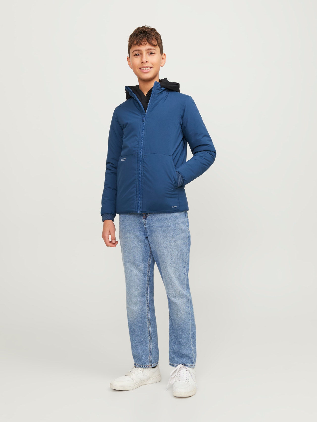 Jack & Jones Εφαρμοστό μπουφάν Για αγόρια -Ensign Blue - 12249392