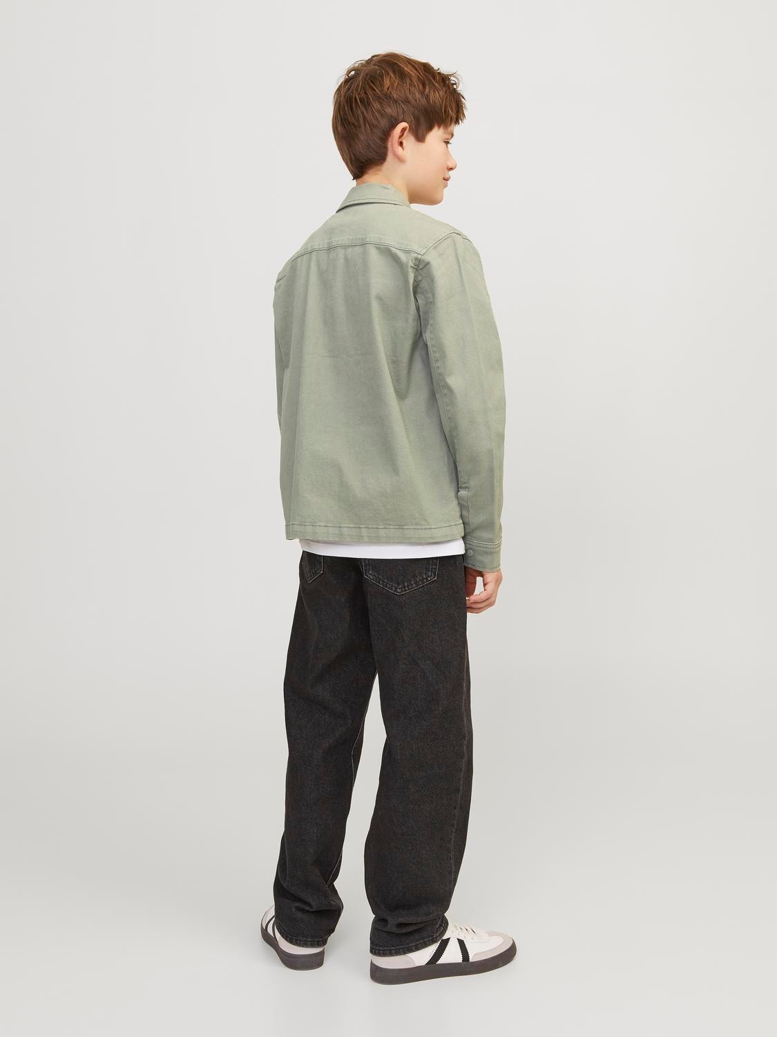 Jack & Jones Permatomi marškiniai For boys -Agave Green - 12249403