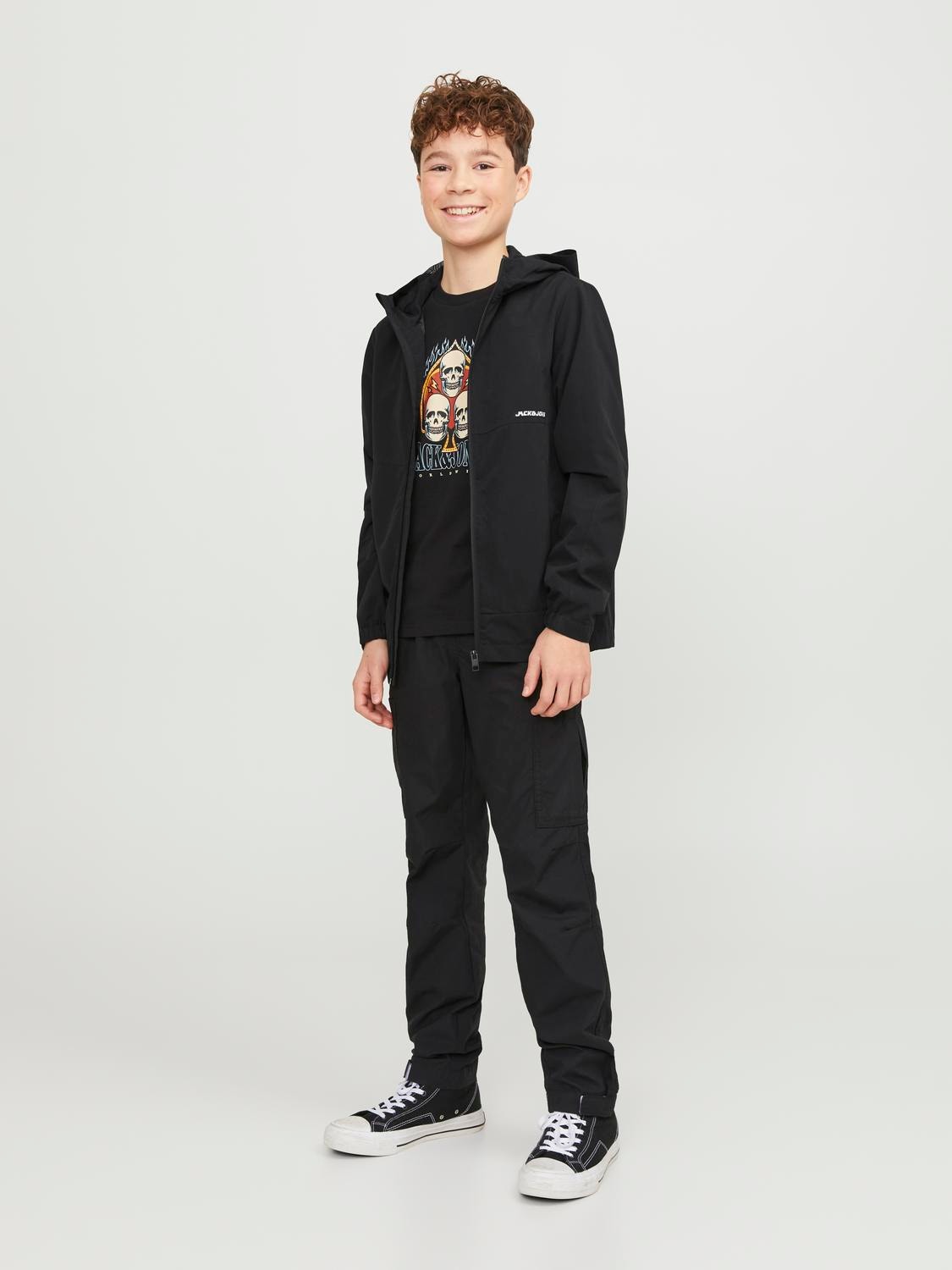 Jack & Jones Εφαρμοστό μπουφάν Για αγόρια -Black - 12249433