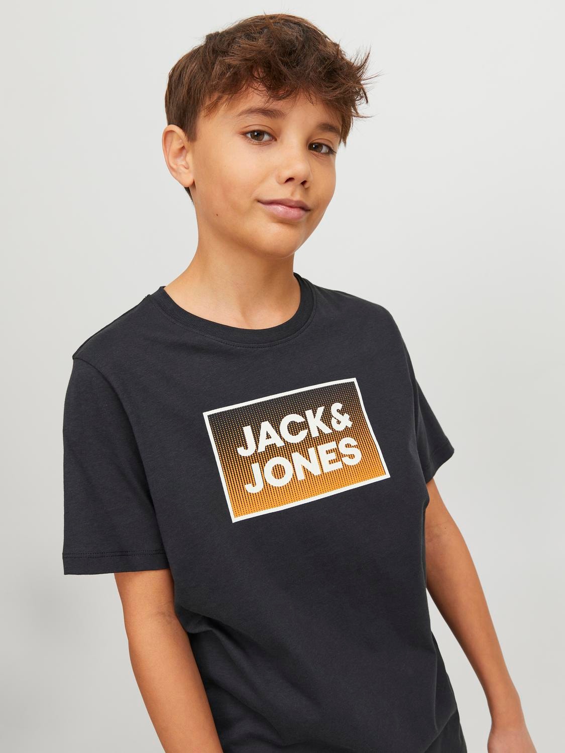 Jack & Jones Bedrukt T-shirt Voor jongens -Dark Navy - 12249633