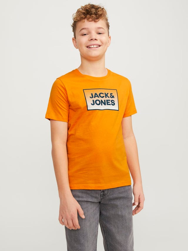 Jack & Jones Nadruk T-shirt Dla chłopców - 12249633