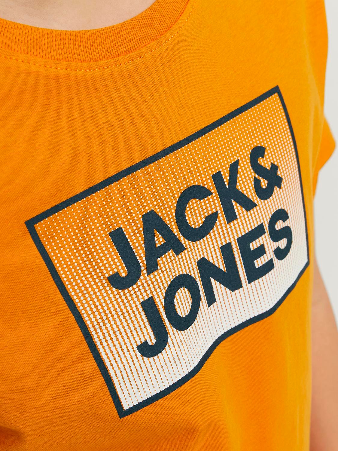 Jack & Jones Bedrukt T-shirt Voor jongens -Dark Cheddar - 12249633