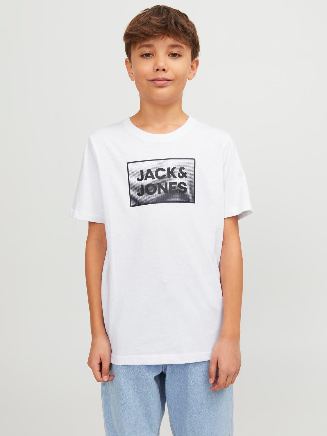 Jack & Jones Camiseta Estampado Para chicos -White - 12249633