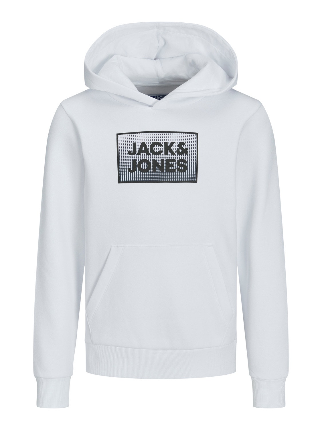 Jack & Jones Printed Hoodie For boys -White - 12249653