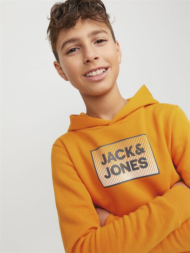 Jack & Jones Nadruk Bluza z kapturem Dla chłopców - 12249653