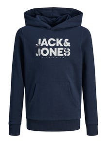 Jack & Jones Gedruckt Kapuzenpullover Für jungs -Navy Blazer - 12249676