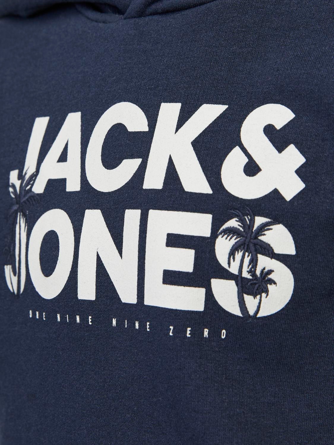 Jack & Jones Trükitud Kapuutsiga pusa Junior -Navy Blazer - 12249676