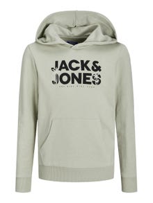 Jack & Jones Printed Hoodie For boys -Desert Sage - 12249676