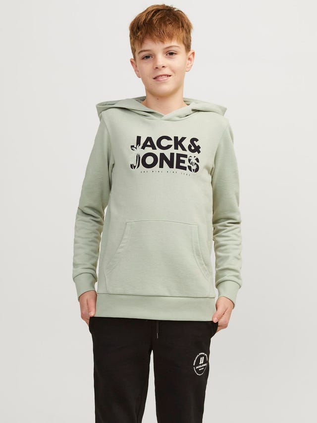 Jack & Jones Gedrukt Hoodie Voor jongens - 12249676