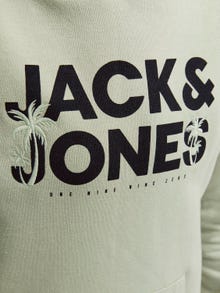 Jack & Jones Bedrukt Hoodie Voor jongens -Desert Sage - 12249676