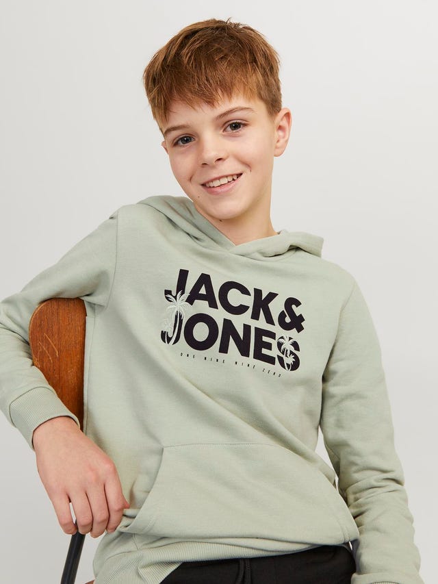 Jack & Jones Sudadera con capucha Estampado Para chicos - 12249676