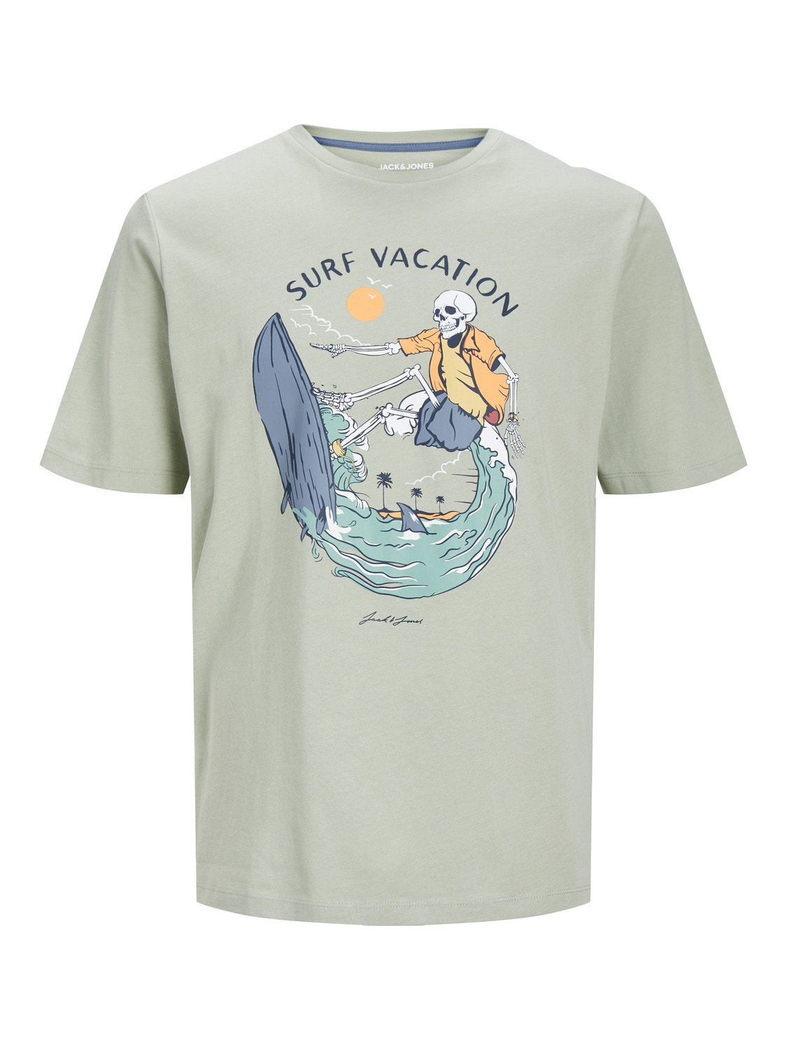 Jack & Jones T-shirt Estampar Para meninos -Desert Sage - 12249732
