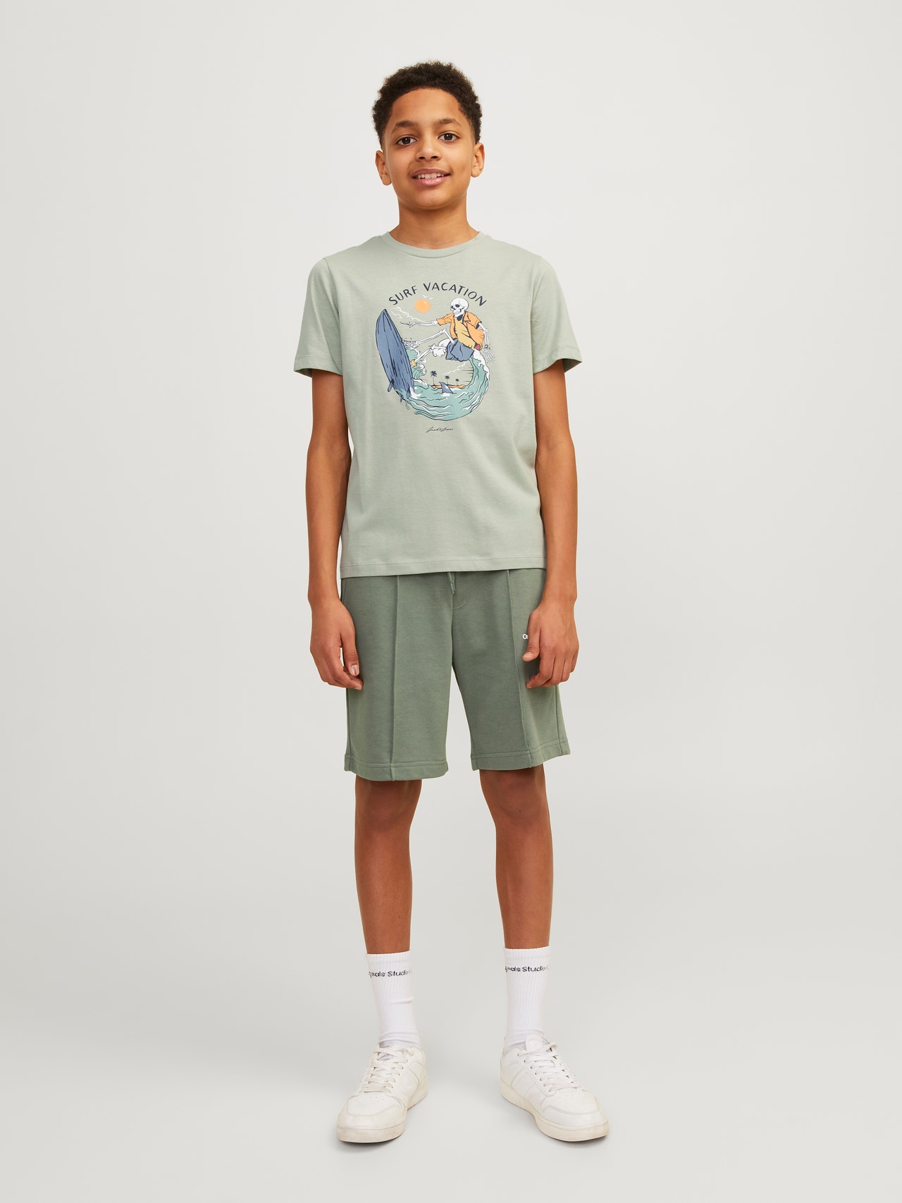 Jack & Jones Bedrukt T-shirt Voor jongens -Desert Sage - 12249732