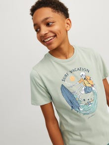 Jack & Jones Printed T-shirt For boys -Desert Sage - 12249732