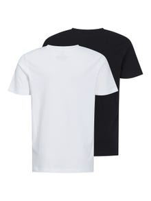 Jack & Jones 2-pakuotės Logotipas Marškinėliai For boys -Black - 12249848