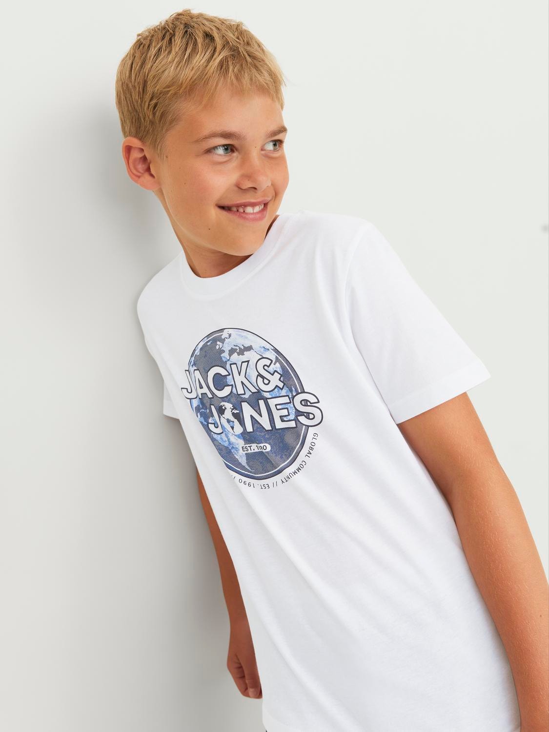 Jack & Jones 2-pack Logo T-shirt Voor jongens -Black - 12249848