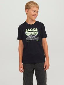 Jack & Jones 2-pack Logo T-shirt For boys -Black - 12249848