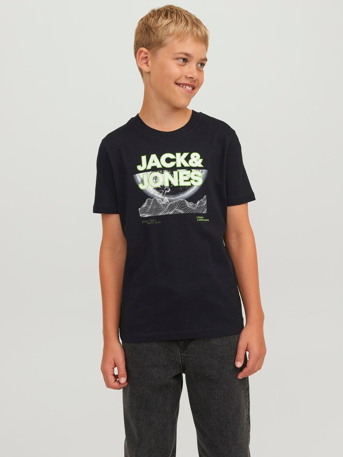 Jack & Jones 2-pakuotės Logotipas Marškinėliai For boys -Black - 12249848