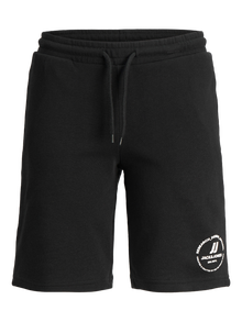 Jack & Jones Slim Fit Sweatshorts För pojkar -Black - 12249966