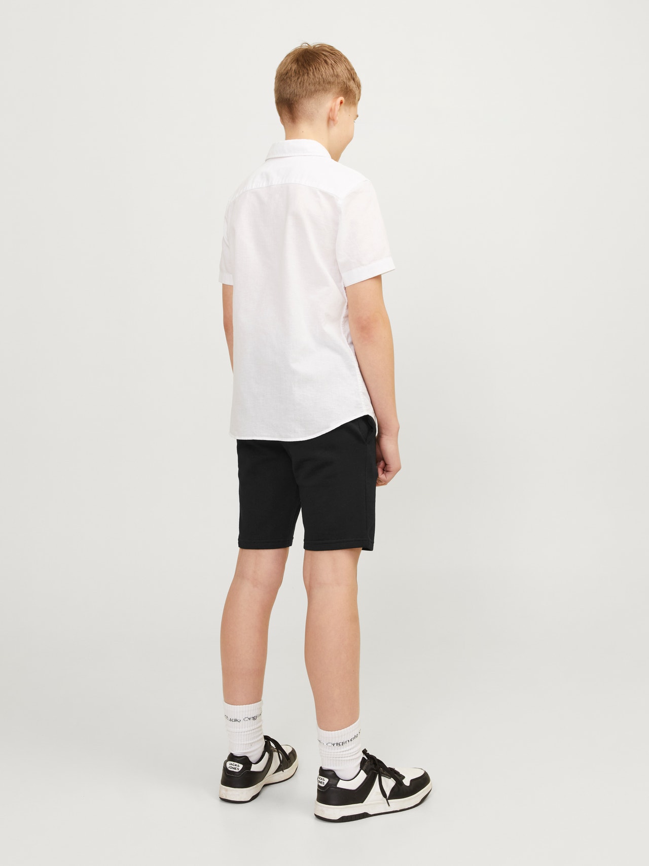 Jack & Jones Slim Fit Sweat shorts For boys -Black - 12249966