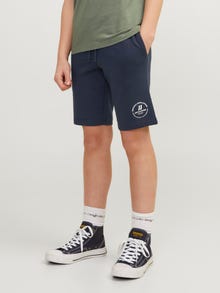 Jack & Jones Slim Fit Szorty dresowe Dla chłopców -Navy Blazer - 12249966