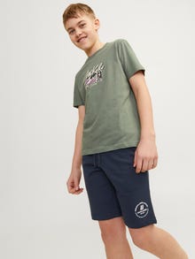 Jack & Jones Slim Fit Sweat shorts For boys -Navy Blazer - 12249966