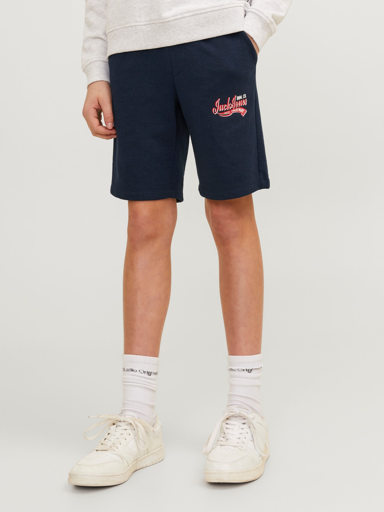 Jack & Jones Slim Fit Sweat shorts Til drenge -Navy Blazer - 12249970