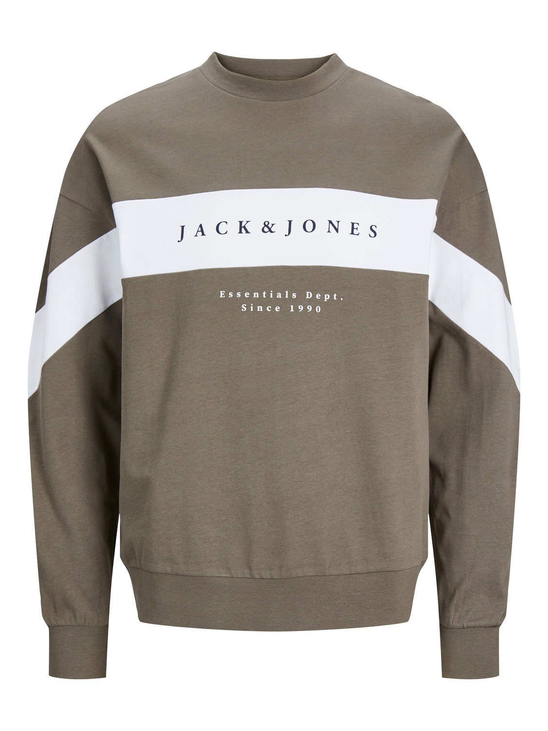 Jack & Jones Logo Sweatshirt med rund hals -Bungee Cord - 12249979