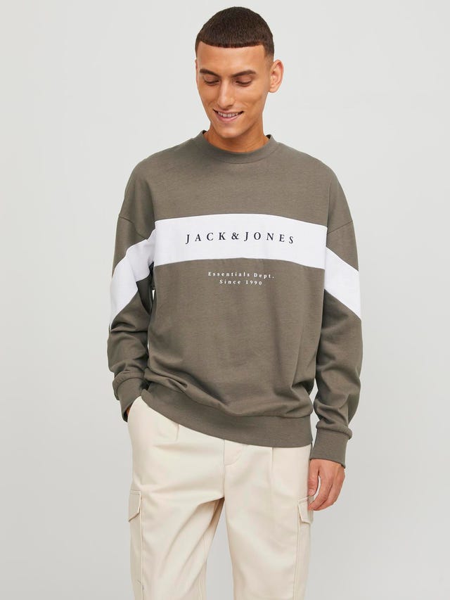 Jack & Jones Logo Mikina s kulatým výstřihem - 12249979