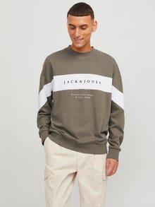 Jack & Jones Printed Crew neck Sweatshirt -Bungee Cord - 12249979