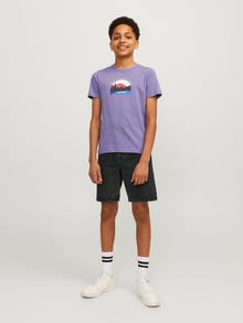 Jack & Jones Relaxed Fit Casual shorts For boys -Black Denim - 12250056