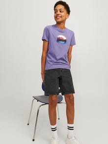 Jack & Jones Relaxed Fit Casual shorts For boys -Black Denim - 12250056