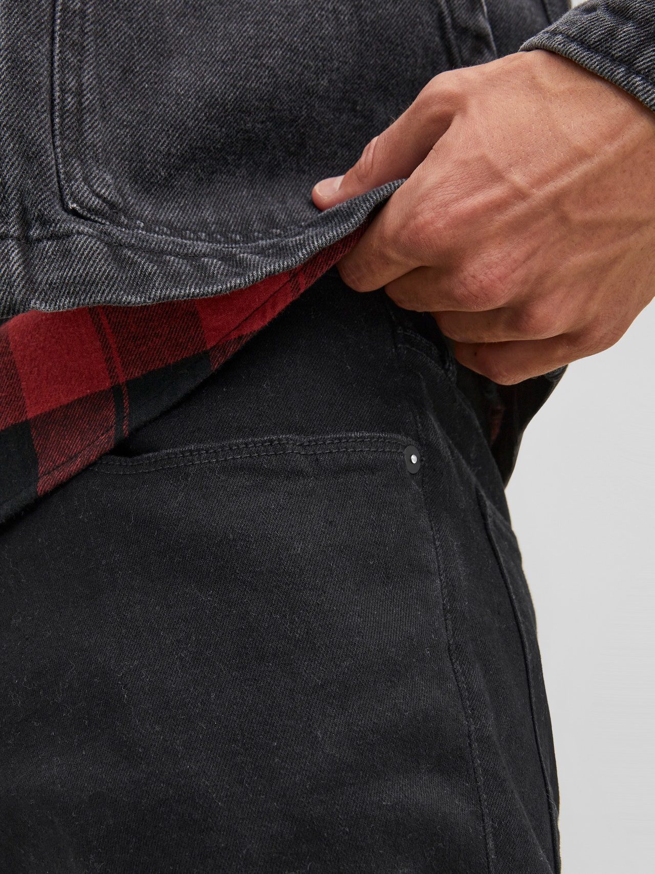 JACK & JONES Jeans Uomo Regular Fit JJICLARK JJEVAN AM 995 Noos, In Cotone Biologico E Lyocell