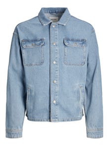 Jack & Jones Loose Fit Permatomi marškiniai -Blue Denim - 12250086