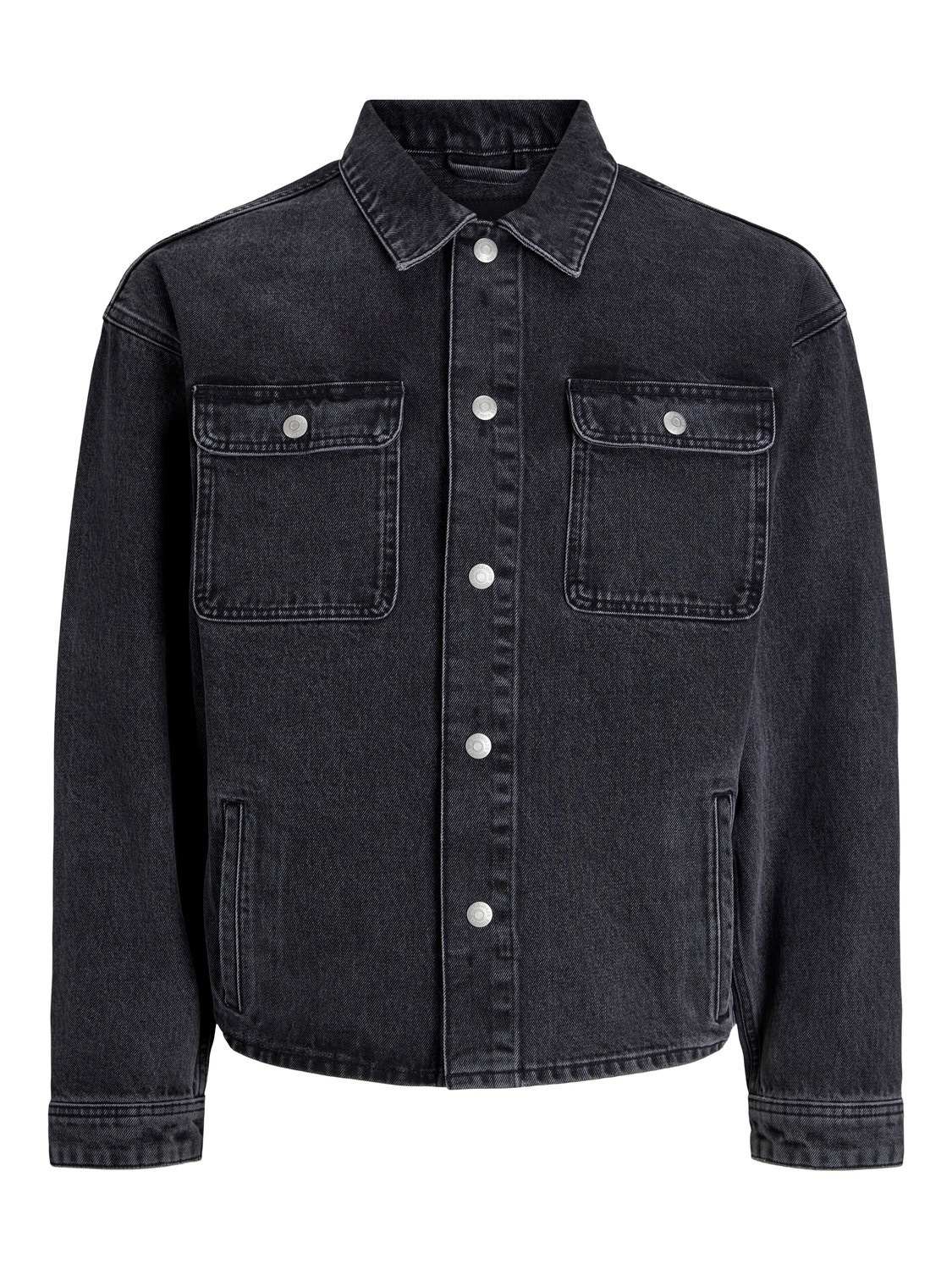 Jack & Jones Loose Fit Overshirt -Black Denim - 12250089