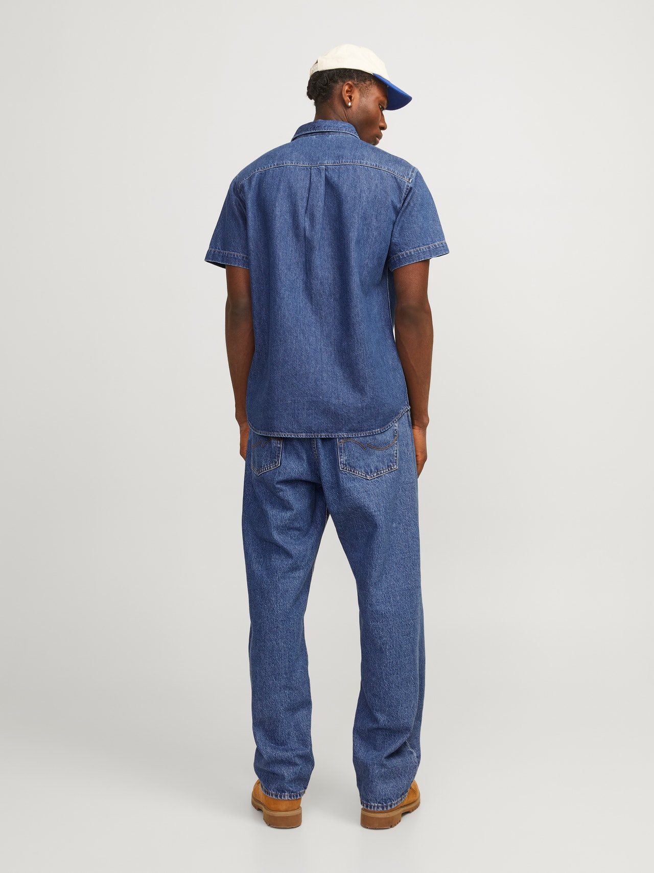 Jack & Jones Comfort Fit Džinsiniai marškiniai -Blue Denim - 12250093