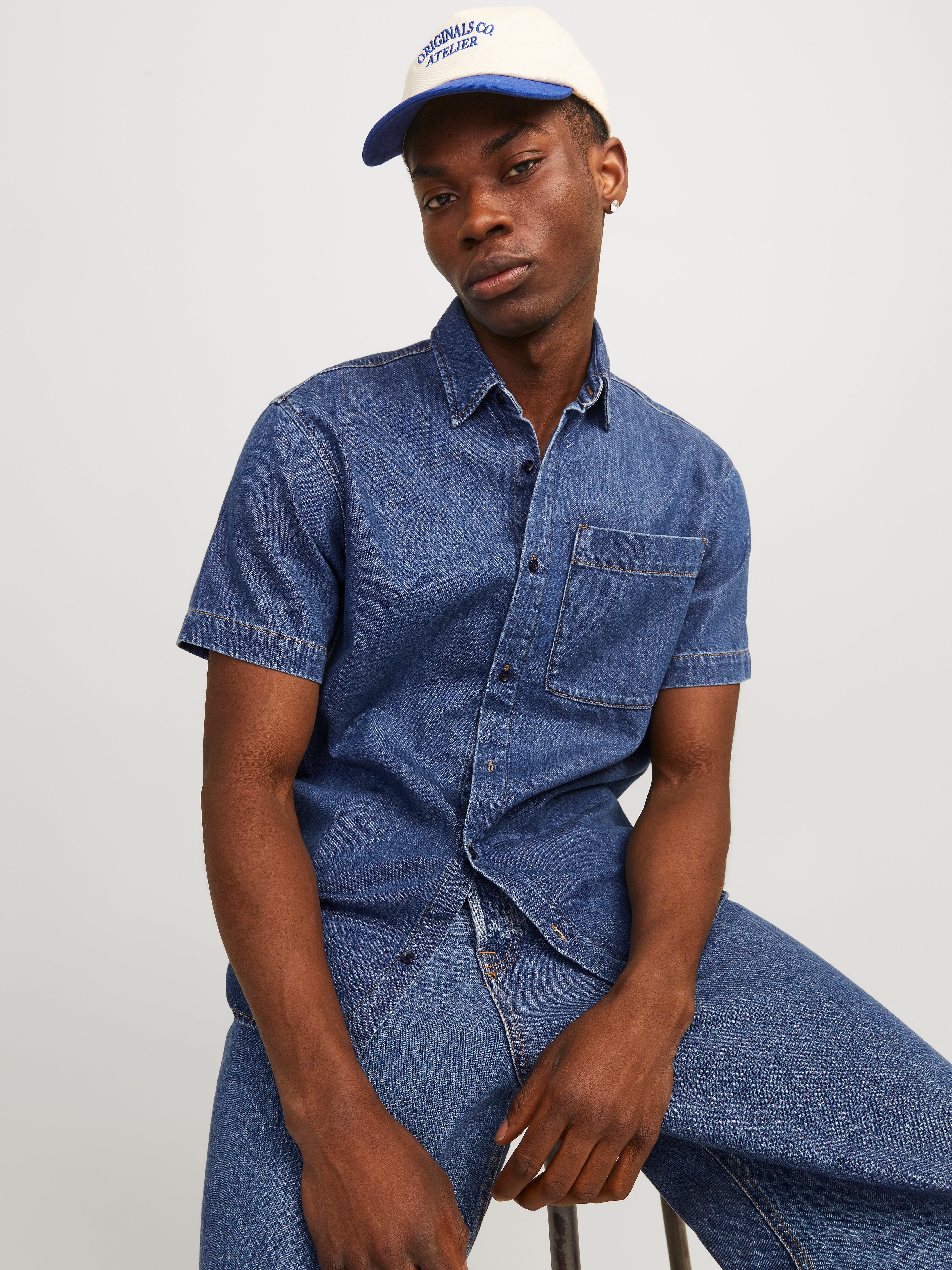 Jack & Jones Comfort Fit Denim Shirt - 12250093