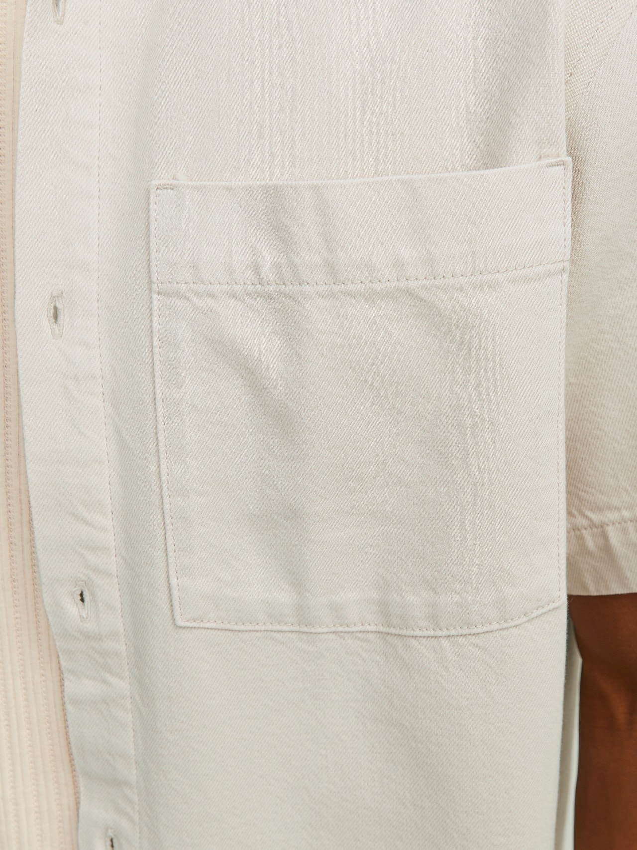 Jack & Jones Camisa de Ganga Comfort Fit -Ecru - 12250093