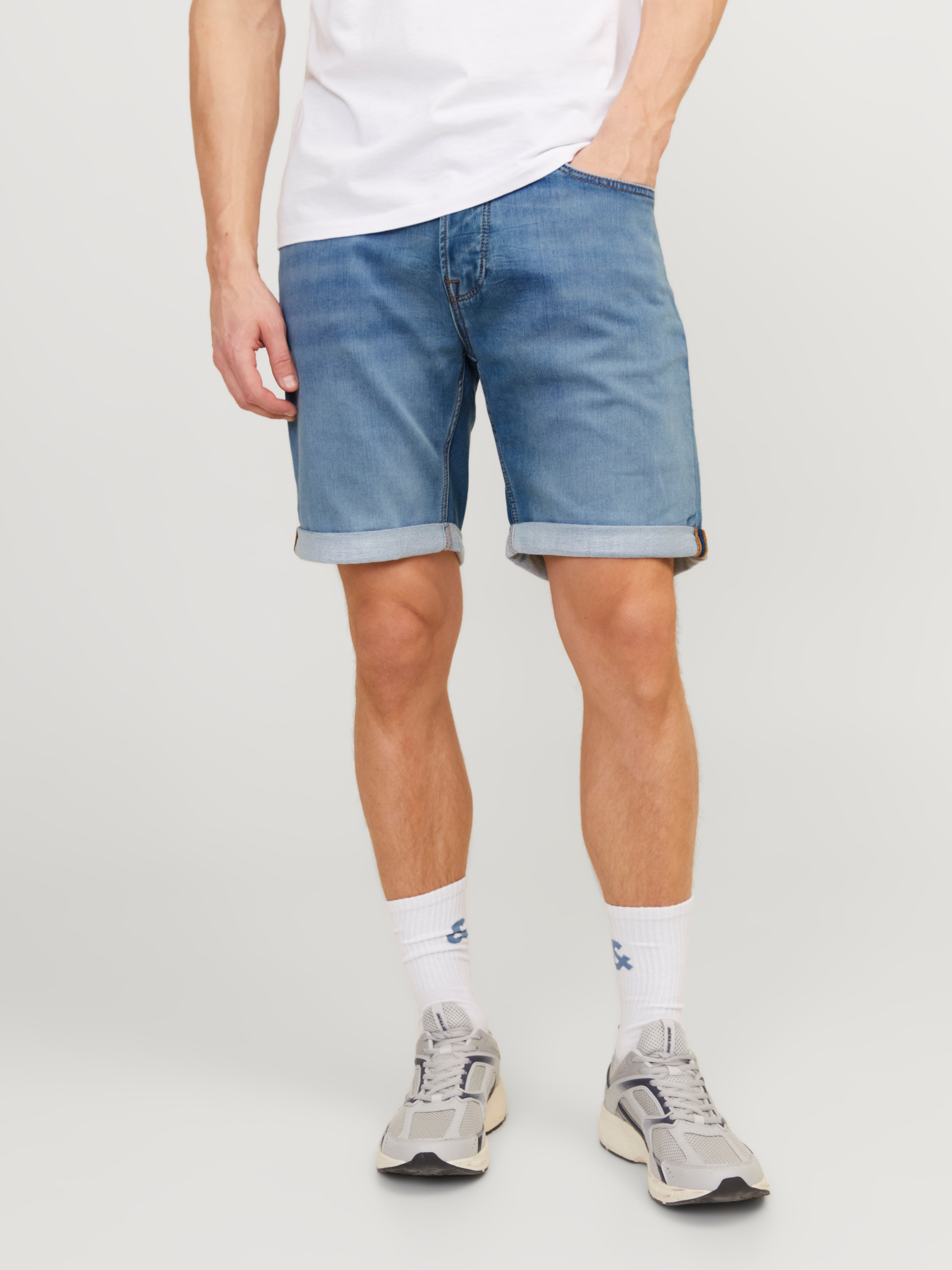 Jack & Jones Regular Fit Farmer rövidnadrág -Blue Denim - 12250168