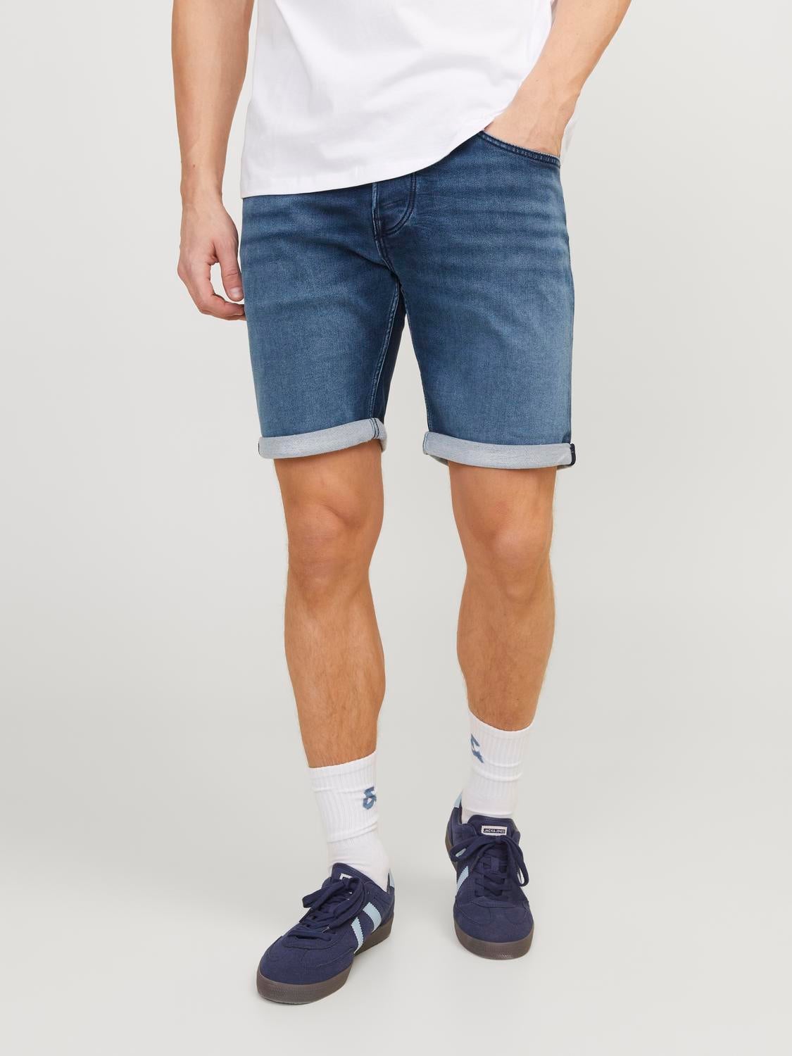 jackjones regularfitdenimshorts blue