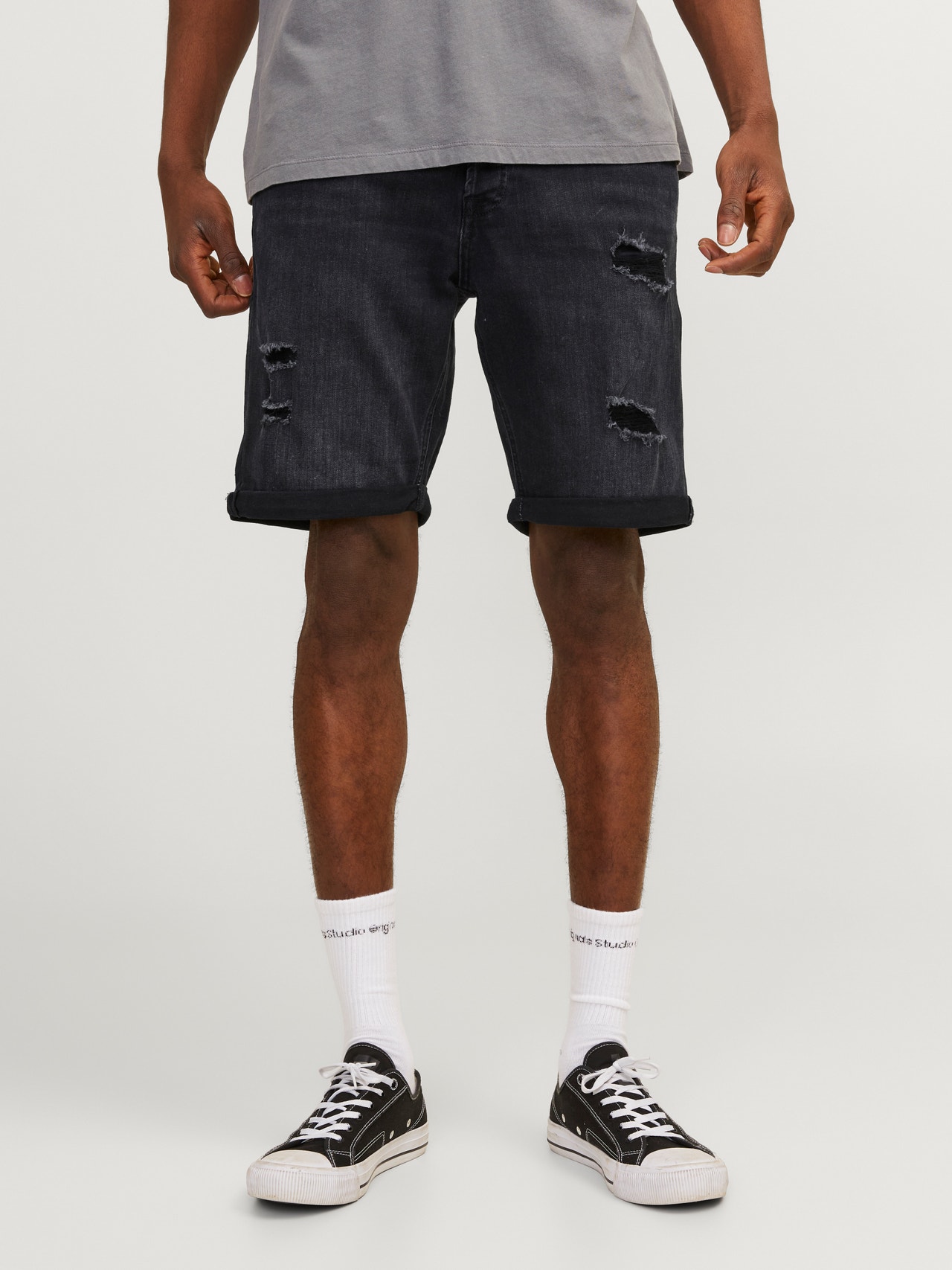 Jack & Jones Regular Fit Denim shorts -Black Denim - 12250177