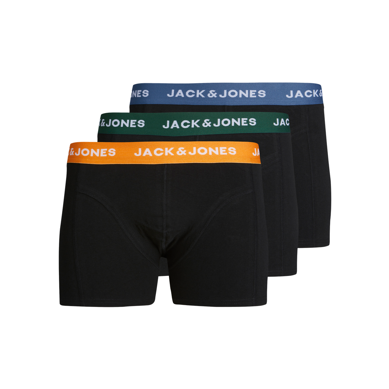 Jack & Jones 3-balení Trenýrky Junior -Dark Green - 12250204