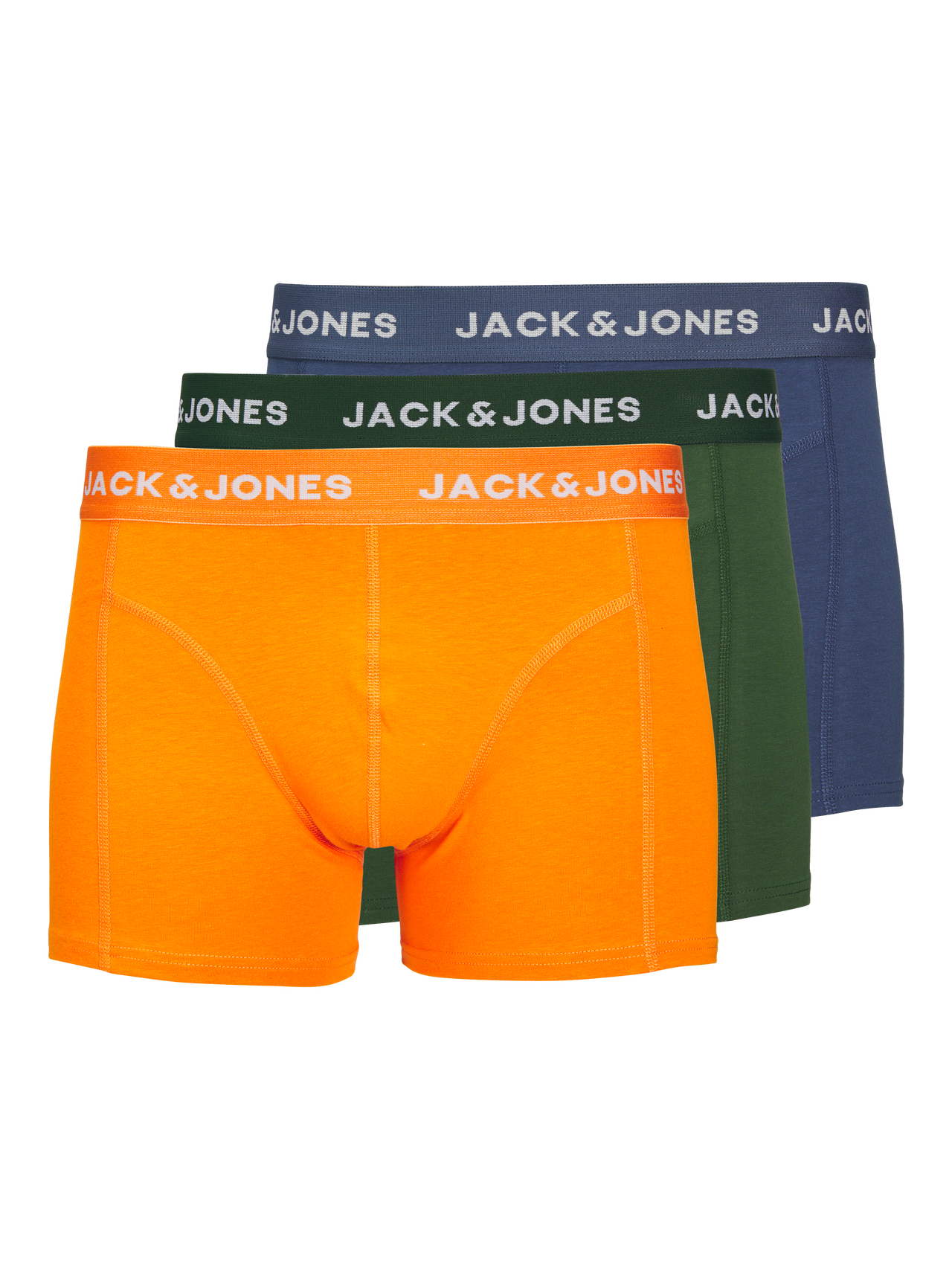 Jack & Jones 3-pack Trunks For boys -Dark Green - 12250207