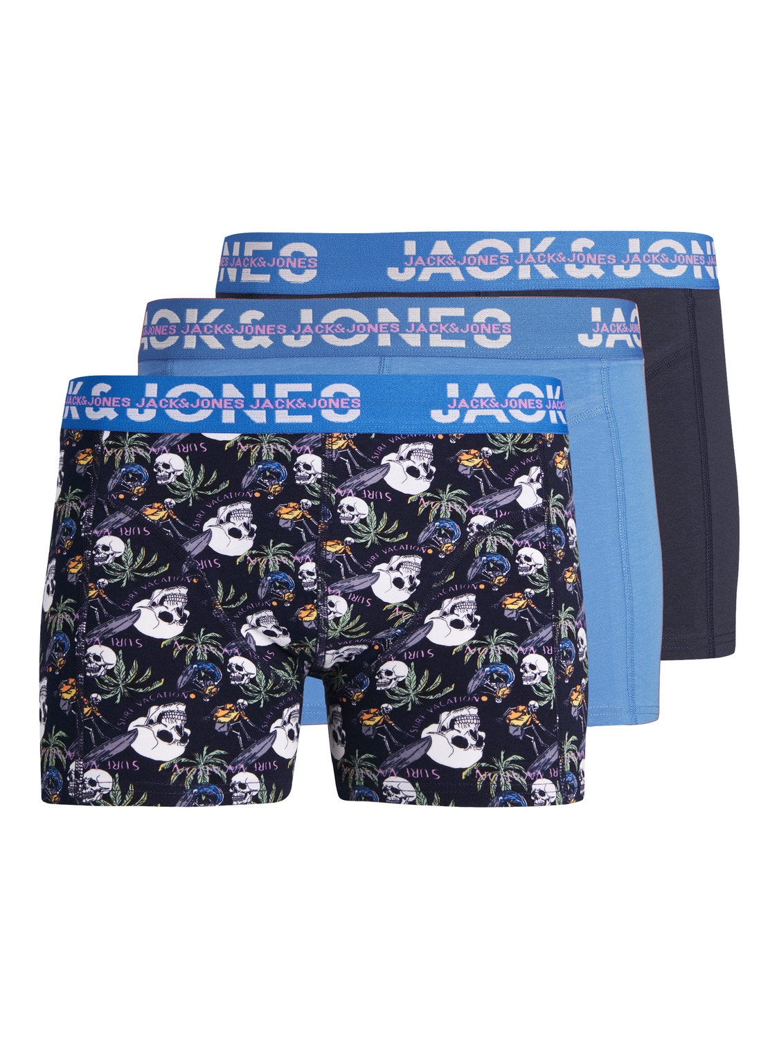 Jack & Jones 3-pack Trunks -Navy Blazer - 12250221