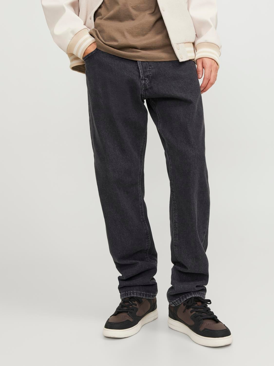 JJICHRIS JJORIGINAL SQ 737 Relaxed Fit Jeans | Black | Jack & Jones®