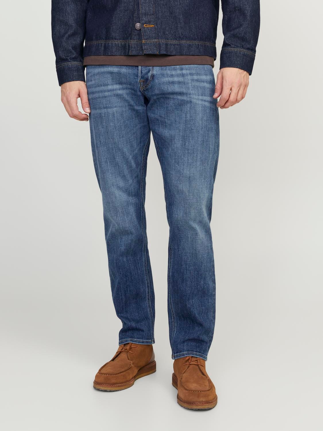 JJICHRIS JJWOOD GE 415 Relaxed Fit Jeans | Medium Blue | Jack & Jones®