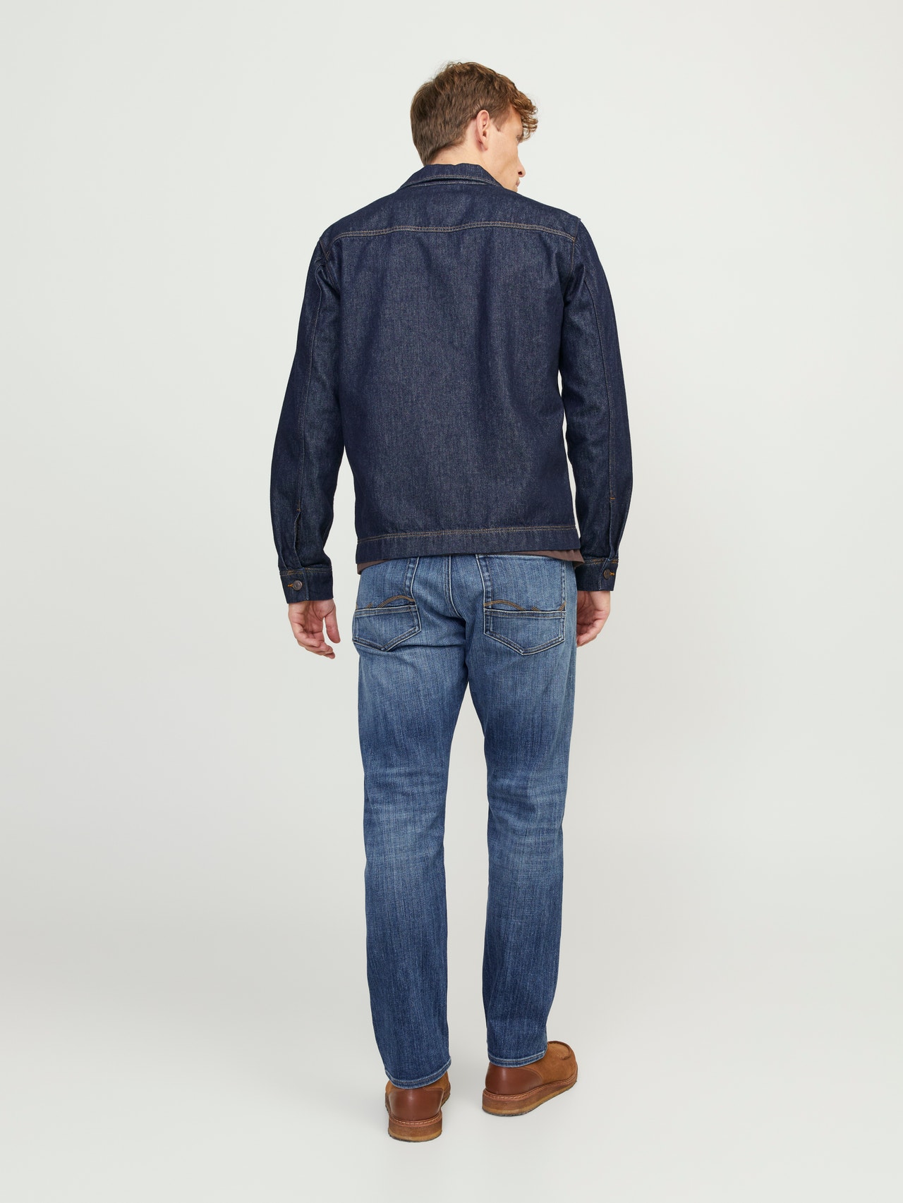 Jack & Jones JJICHRIS JJWOOD GE 415 Jean coupe relaxed -Blue Denim - 12250237