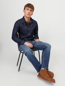 Jack & Jones JJICHRIS JJWOOD GE 415 Jeansy o Krój relaxed -Blue Denim - 12250237