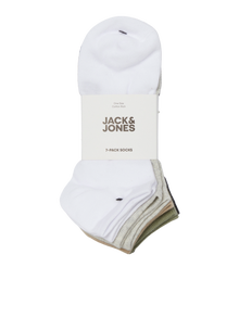Jack & Jones 7-pack Low-cut socks -Light Grey Melange - 12250260