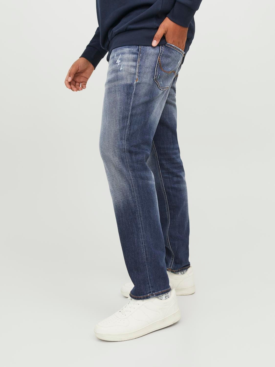 Jack & Jones Plus Size JJIGLENN JJORIGINAL GE 410 PLS Slim fit jeans -Blue Denim - 12250355